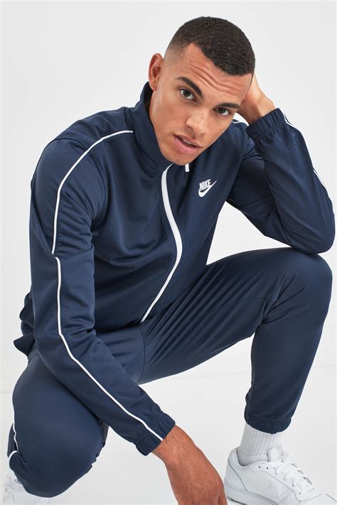 navy blue nike tracksuit